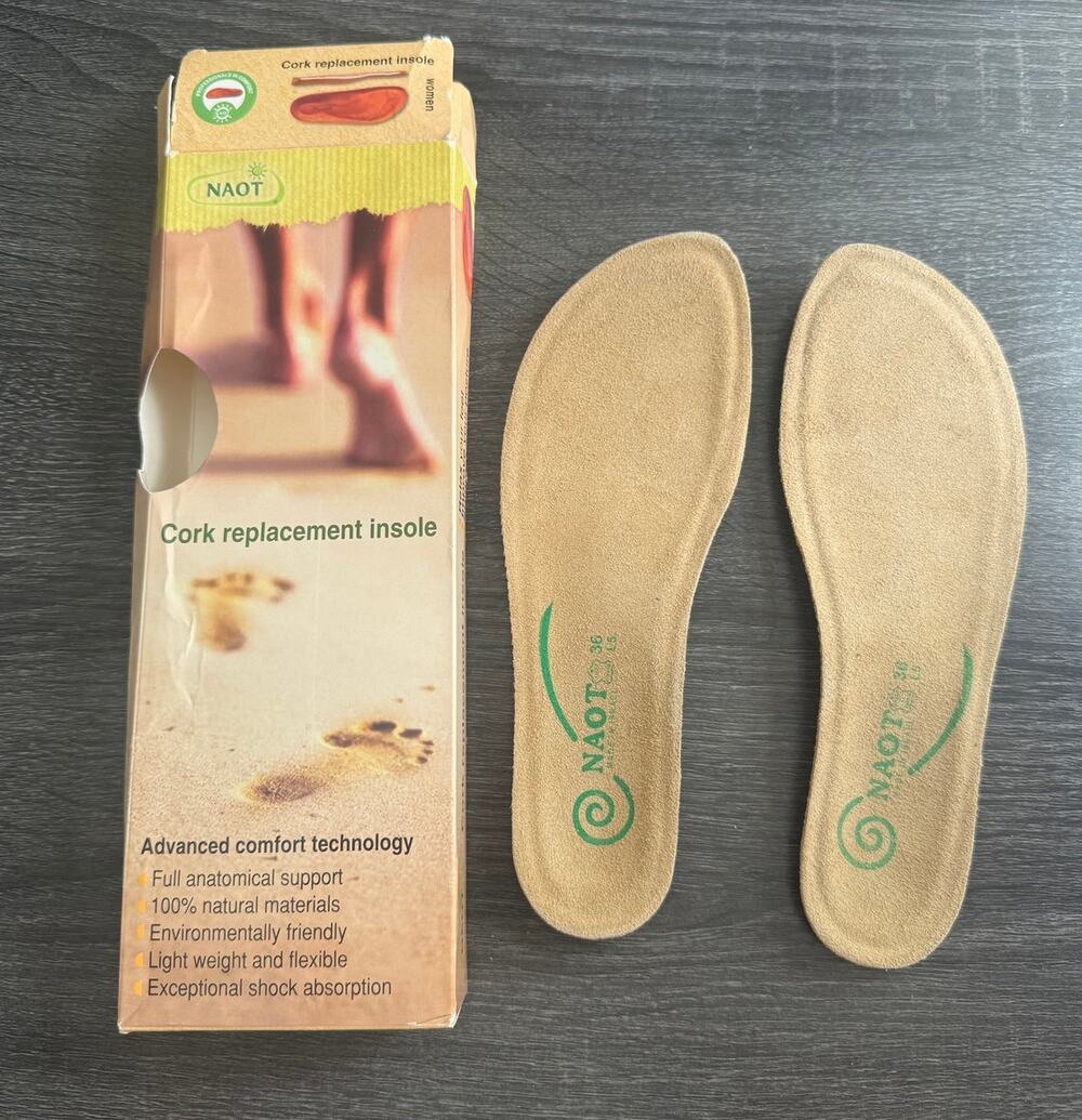 Naot Cork Replacement Insole Womens‎ Size L5 EU 36 Advanced Comfort Technology
